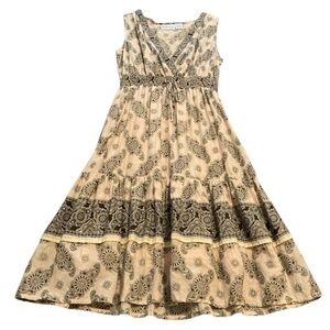 EUC Paisley Print Summer Cotton Dress Size L